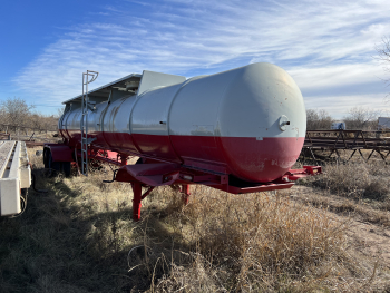 Coated transport trailer